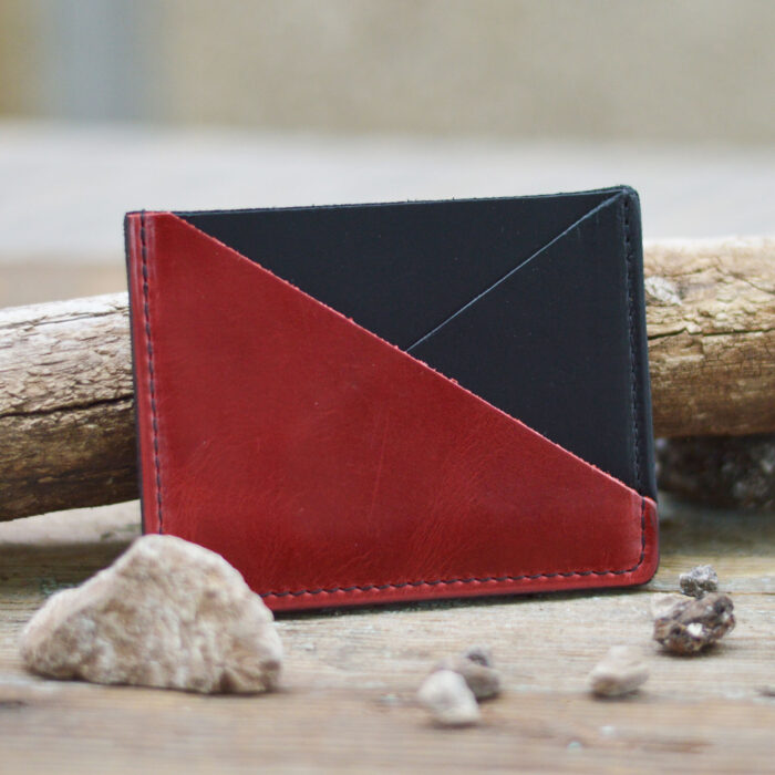 Red & Black Crosscut Card Sleeve