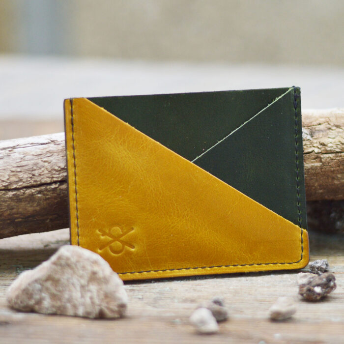 Yellow & Green Crosscut Card Sleeve