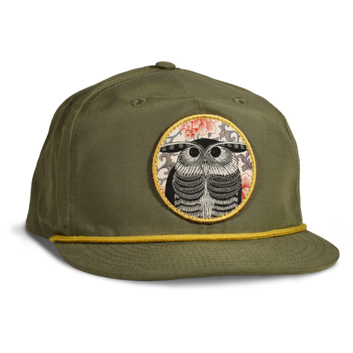 Floral Owl Palmer Rope Hat