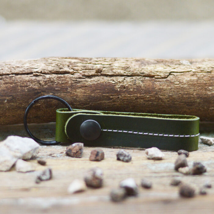 Green Stitch Keychain