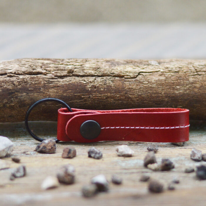 Red Stitch Keychain